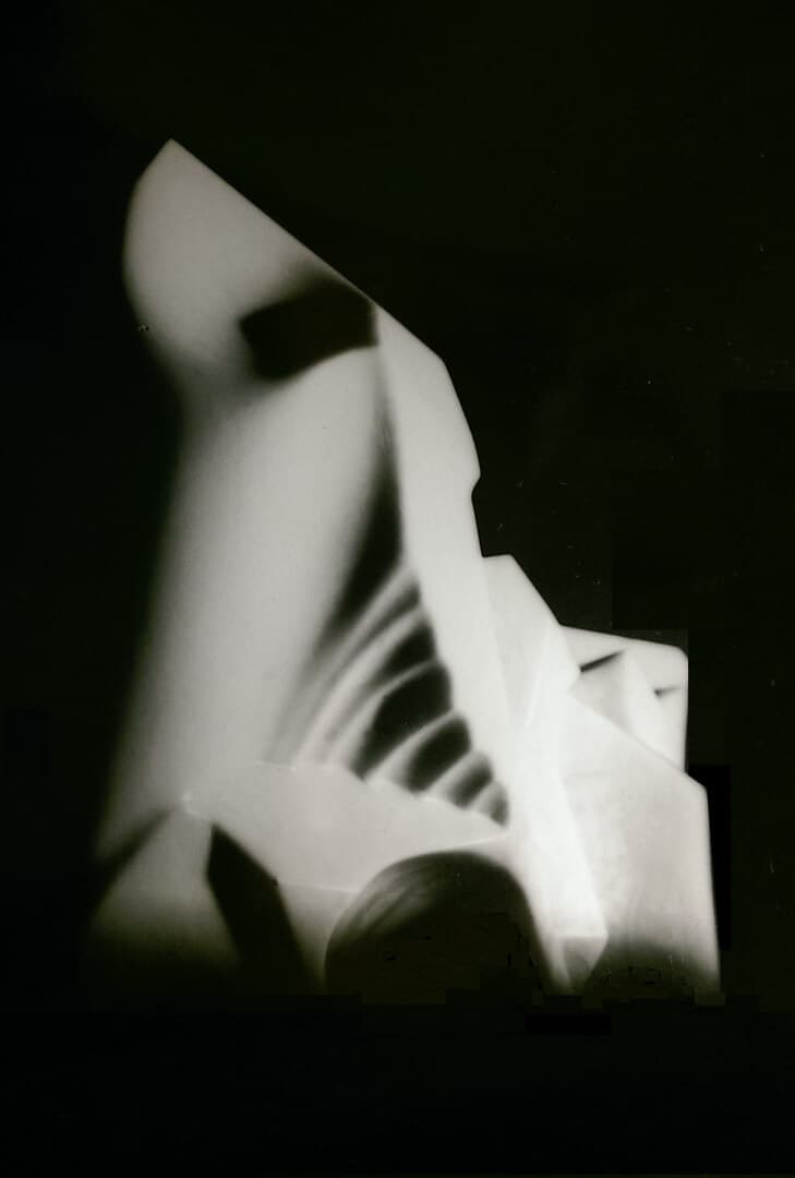 Stone sculpture study exploring texture and massing, part of the RK Architect, P.A. design gallery